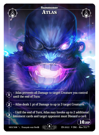 Rise TCG | Alpha édition standard | 003 / 308 | atlas alt rare