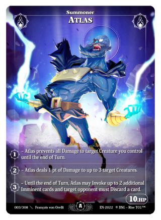 Rise TCG | Alpha édition standard | 003 / 308 | atlas rare
