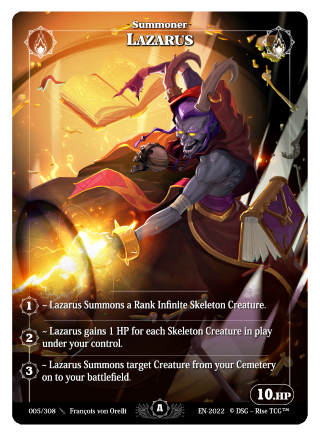 Rise TCG | Alpha édition standard | 005 / 308 | lazarus rare