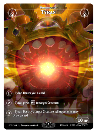 Rise TCG | Alpha édition standard | 007 / 308 | tyran alt rare