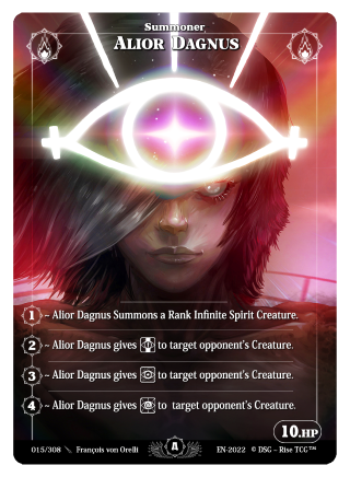 Rise TCG | Alpha édition standard | 015 / 308 | alior dagnus alt rare