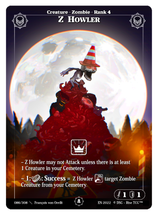 Rise TCG | Alpha édition standard | 086 / 308 | z howler common