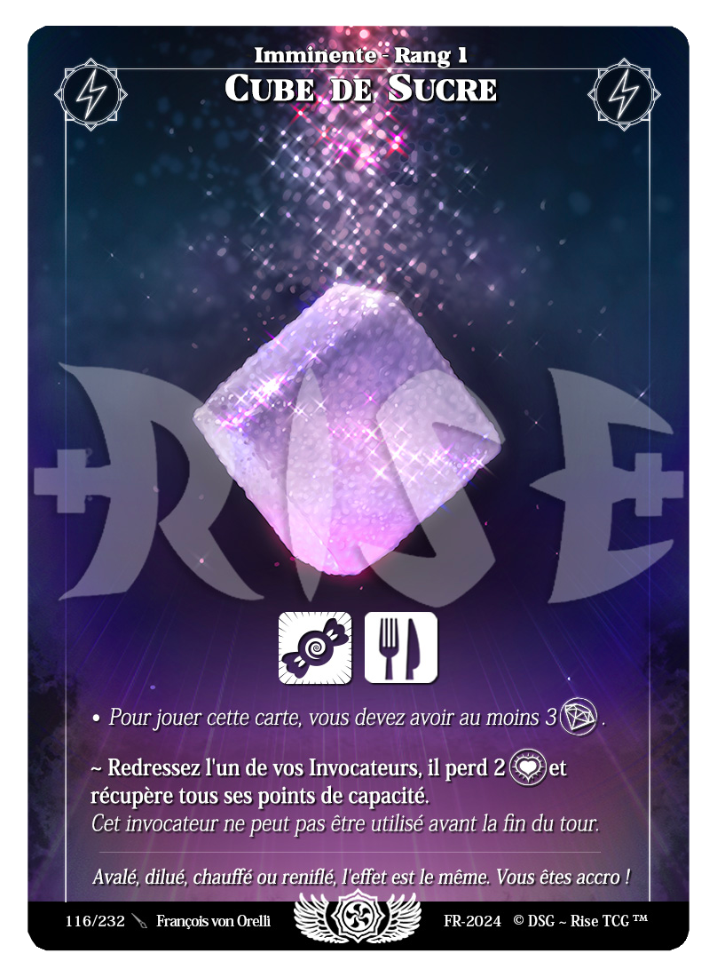 Rise TCG | Candypocalypse édition standard | 116 / 232 | cube de sucre rare