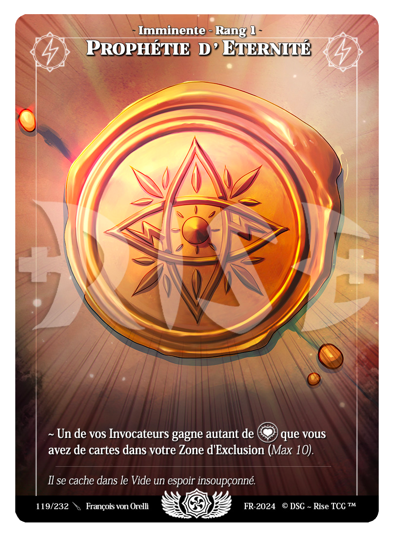 Rise TCG | Candypocalypse édition standard | 119 / 232 | prophétie d'éternité rare