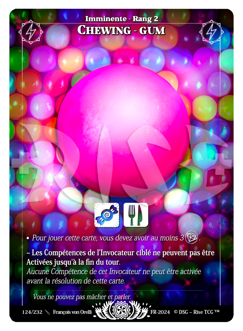 Rise TCG | Candypocalypse édition standard | 124 / 232 | chewing gum legendary