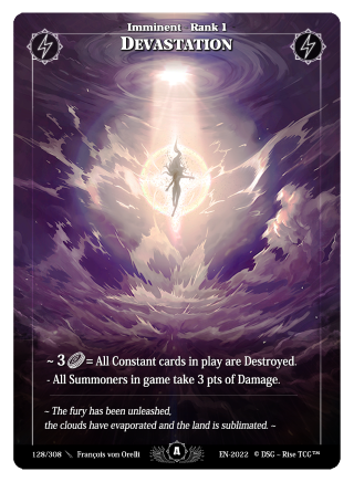 Rise TCG | Alpha édition standard | 128 / 308 | devastation rare