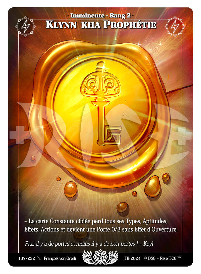 Rise TCG | Candypocalypse édition standard | 137 / 232 | klynn kha prophétie rare