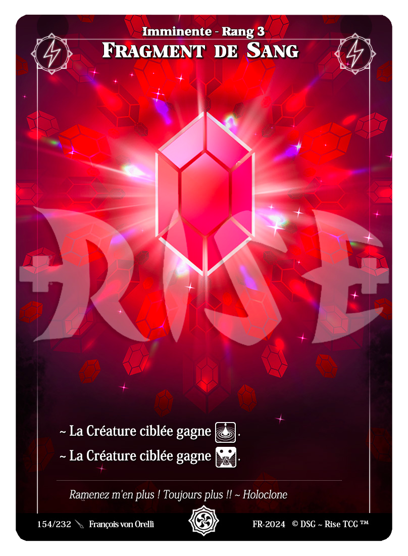 Rise TCG | Candypocalypse édition standard | 154 / 232 | fragment de sang common