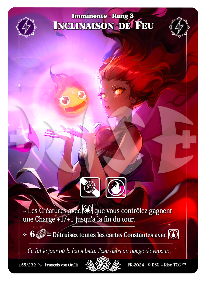 Rise TCG | Candypocalypse édition standard | 155 / 232 | inclinaison de feu uncommon
