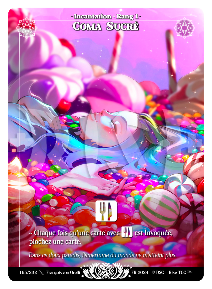 Rise TCG | Candypocalypse édition standard | 165 / 232 | coma sucré legendary