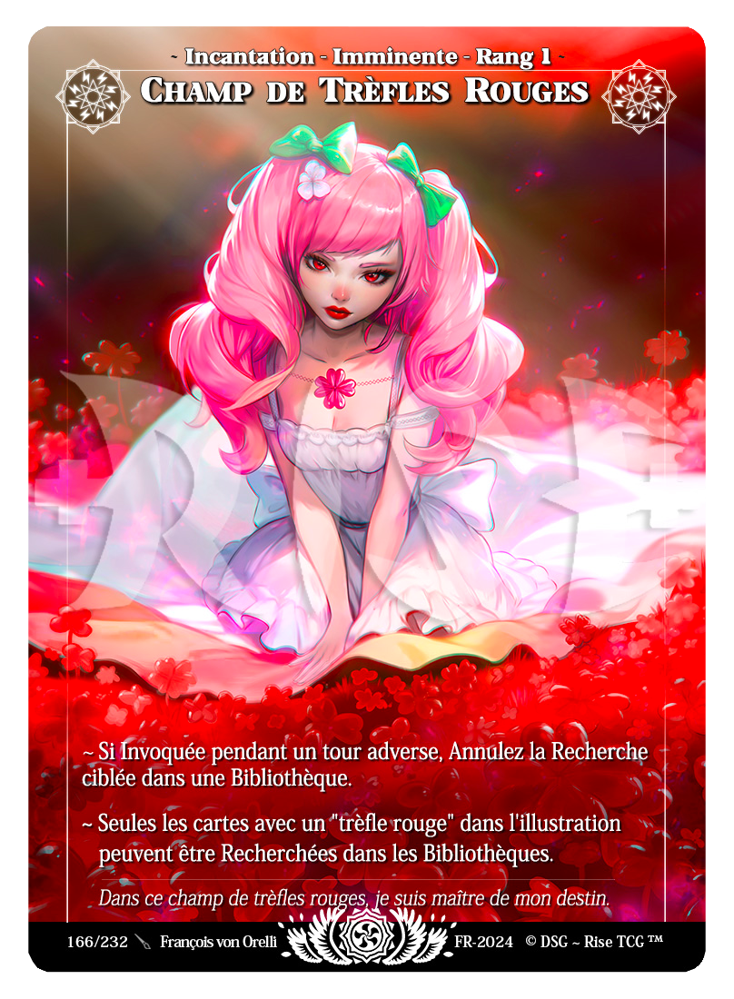 Rise TCG | Candypocalypse édition standard | 166 / 232 | champ de trefles rouge legendary