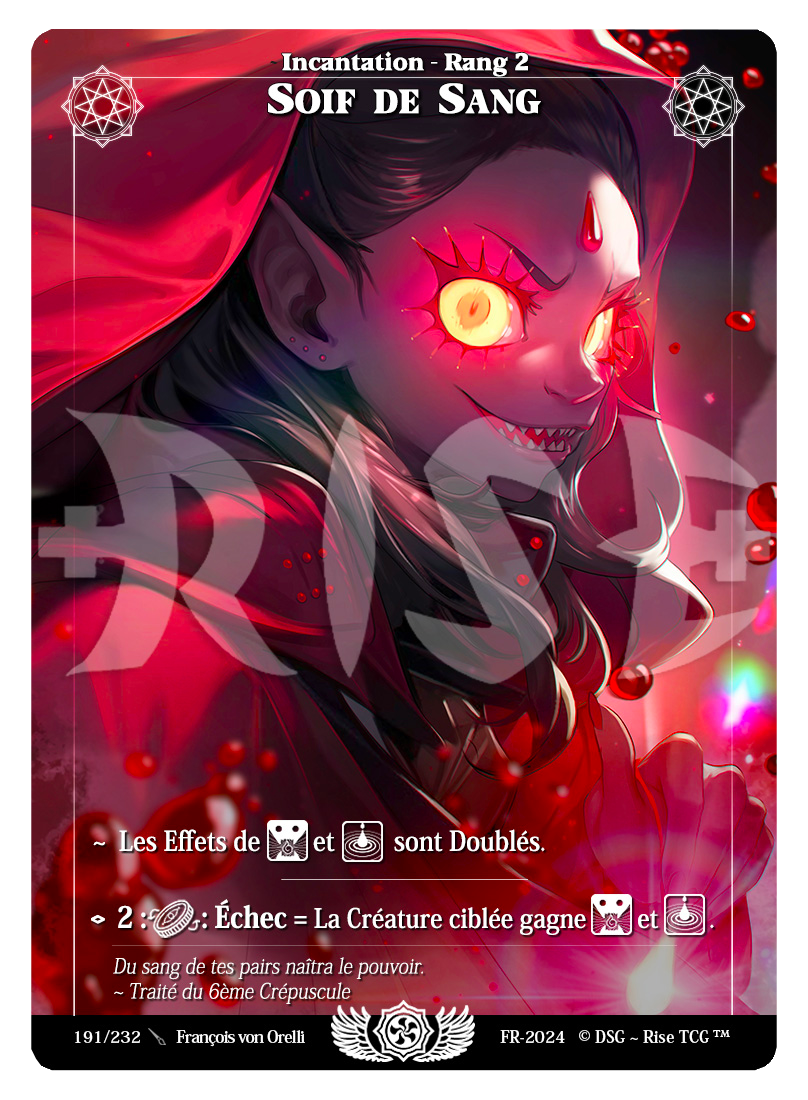 Rise TCG | Candypocalypse édition standard | 191 / 232 | soif de sang rare
