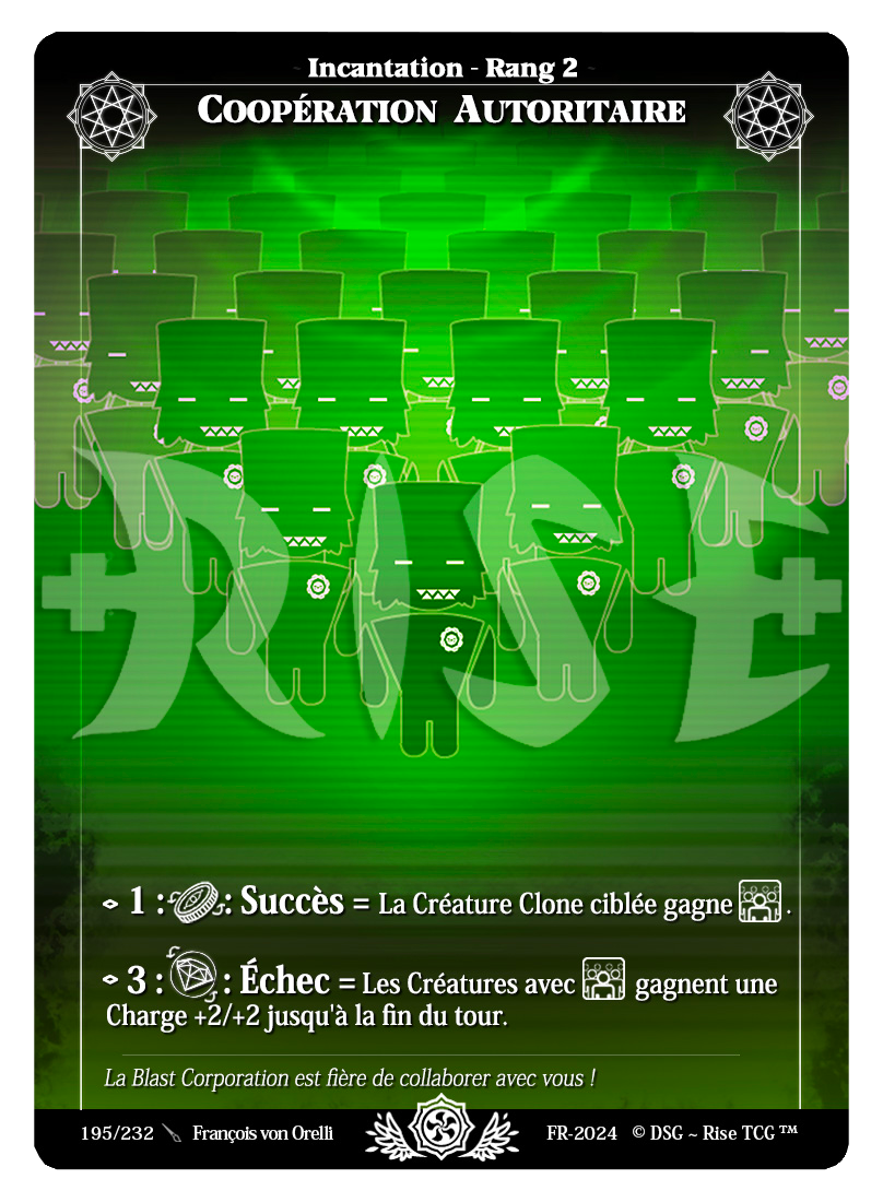 Rise TCG | Candypocalypse édition standard | 195 / 232 | coopération autoritaire uncommon