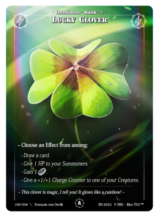 Rise TCG | Alpha édition standard | 199 / 308 | lucky clover common