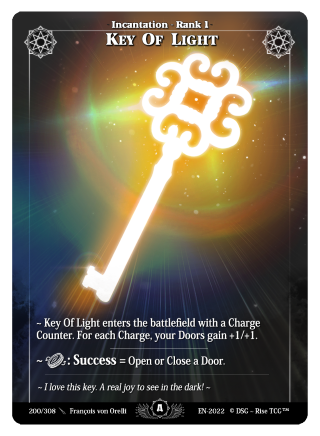 Rise TCG | Alpha édition standard | 200 / 308 | key of light rare