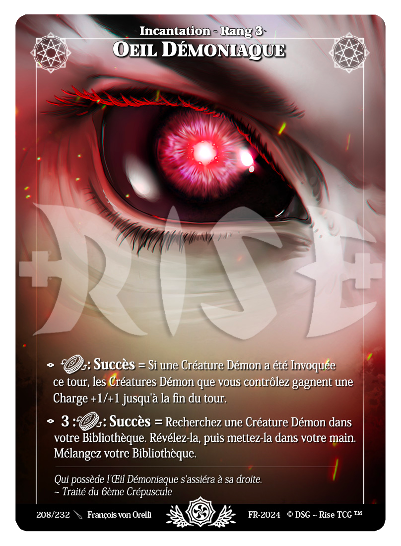 Rise TCG | Candypocalypse édition standard | 208 / 232 | oeil démoniaque uncommon
