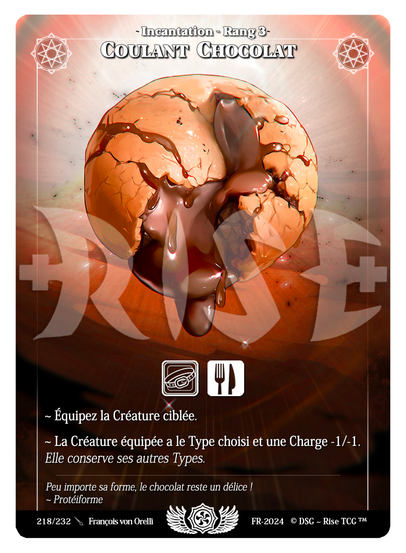 Rise TCG | Candypocalypse édition standard | 218 / 232 | coulant chocolat rare