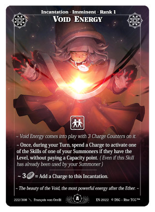 Rise TCG | Alpha édition standard | 222 / 308 | void energy rare