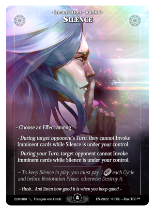 Rise TCG | Alpha édition standard | 228 / 308 | silence rare