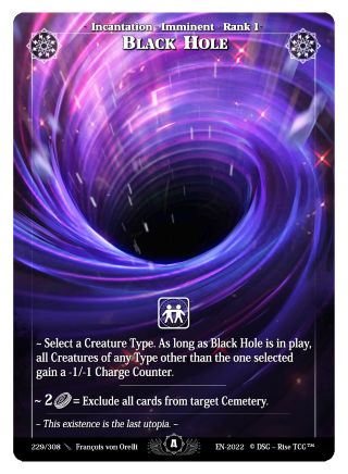 Rise TCG | Alpha édition standard | 229 / 308 | black hole rare