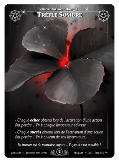 Rise TCG | Beta Ă©dition standard | 238 / 308 | dark clover rare | đ«đ·