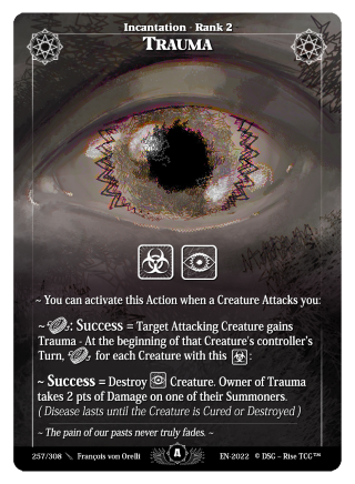 Rise TCG | Alpha édition standard | 257 / 308 | trauma rare