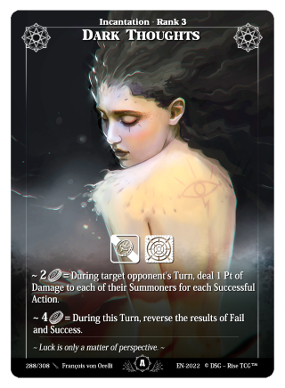 Rise TCG | Alpha édition standard | 288 / 308 | dark thoughts uncommon