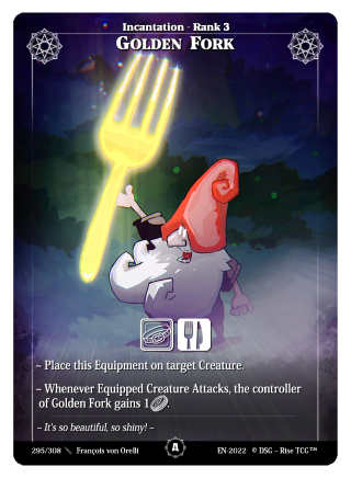 Rise TCG | Alpha édition standard | 295 / 308 | golden fork common