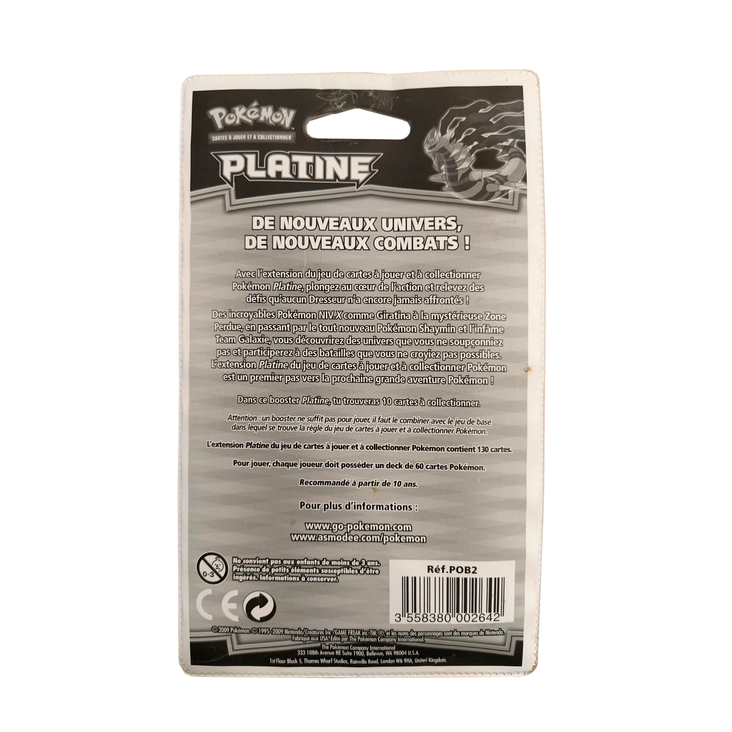 Booster sous blister | Pokémon | Illustration Shaymin | Platine | 🇫🇷