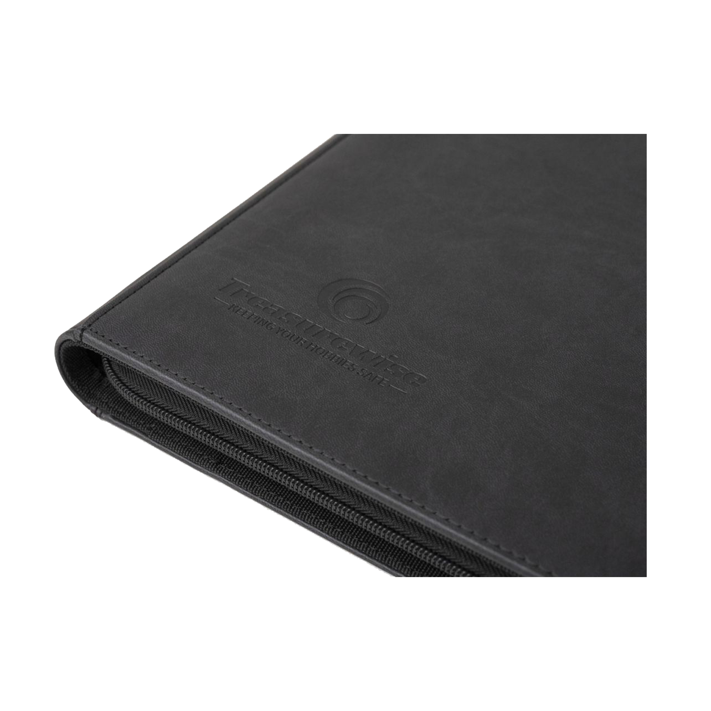 Classeur | TreasureWise | Wiseguard Zip Toploader Binder | 9 Rangements (216 poches) | Noir | 📚