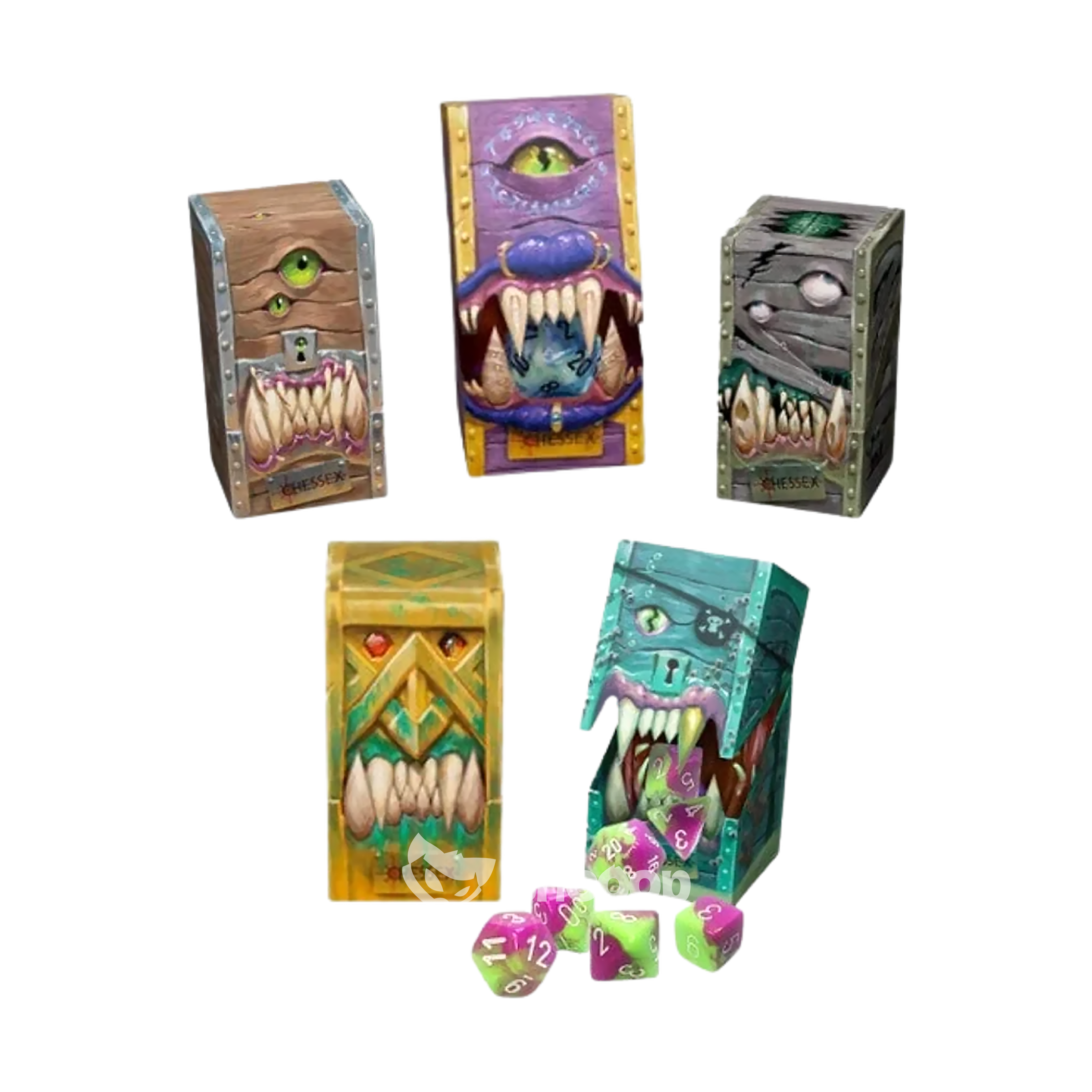 Set de 7 Dés | Chessex | Hidden Wonders™ | 🎲💎