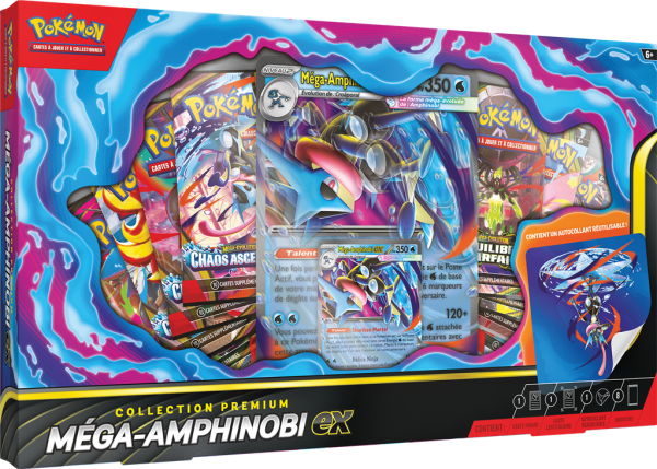 Précommande Coffret | Pokémon | Collection Premium | Méga Amphinobi Ex | 🇫🇷