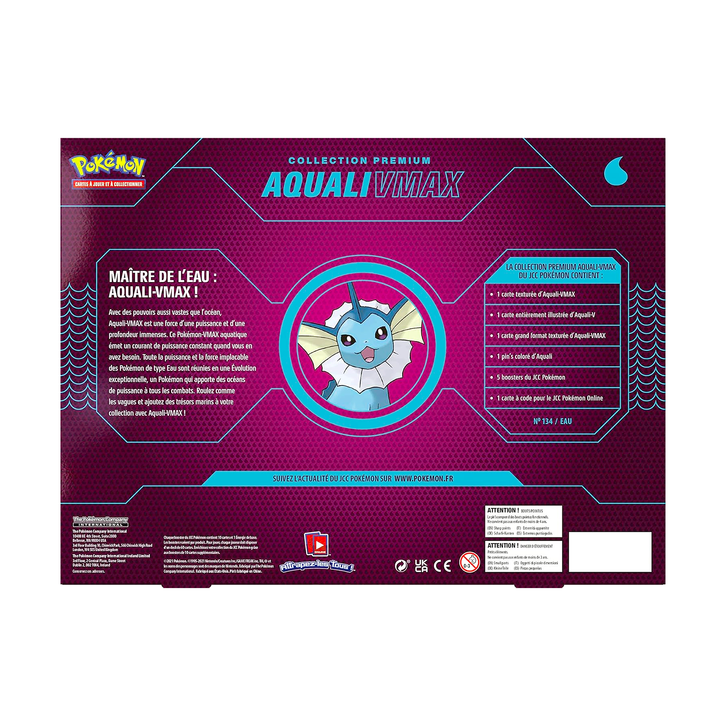 Coffret | PokĂ©mon | Collection Premium | Aquali VMAX | đ«đ·