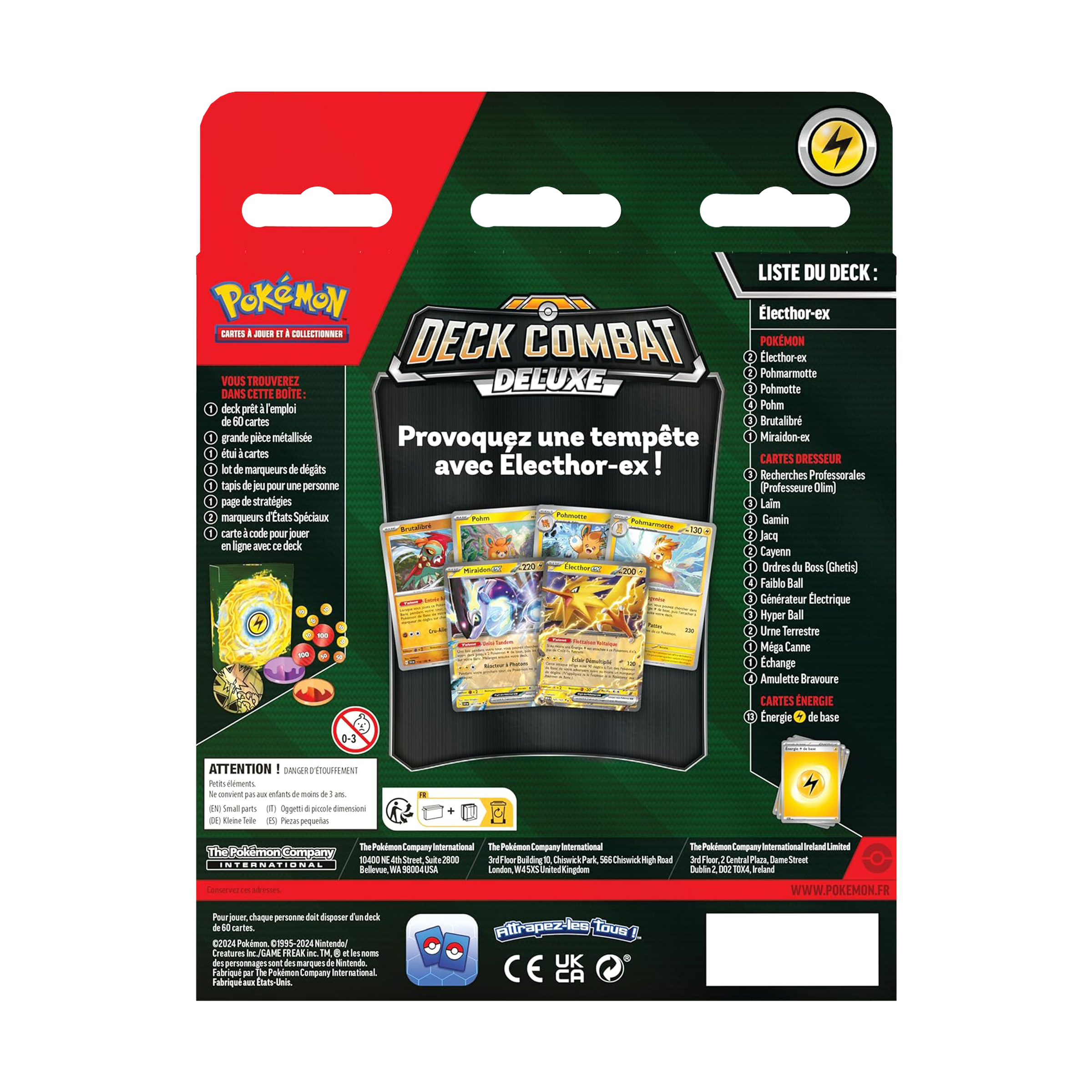Deck | PokĂ©mon | Combat deluxe | Electhor ex | đ«đ·