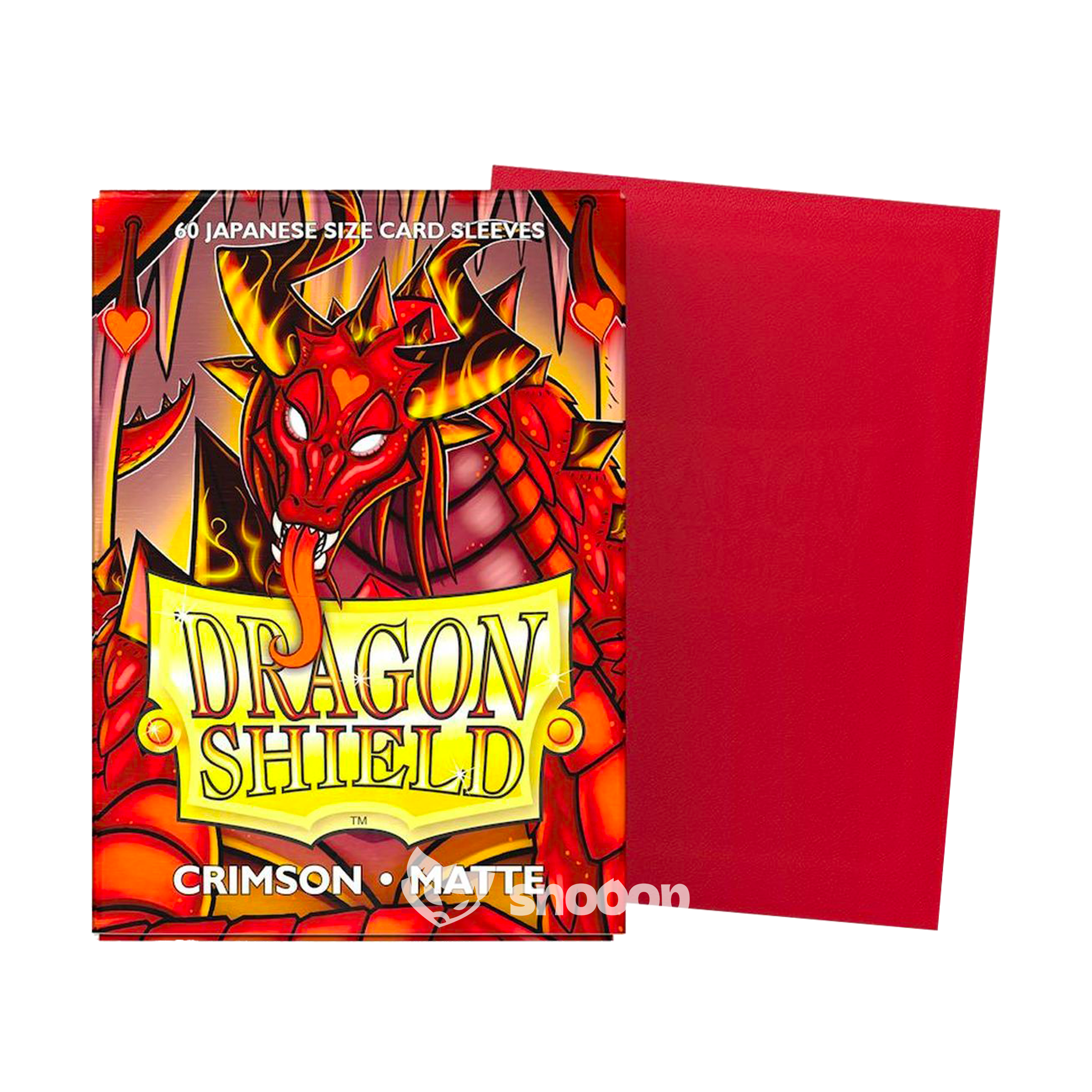 Sleeves | Dragon Shield | Japanese Size Standard Sleeves | Crimson Matte | 60 Pièces 🎴