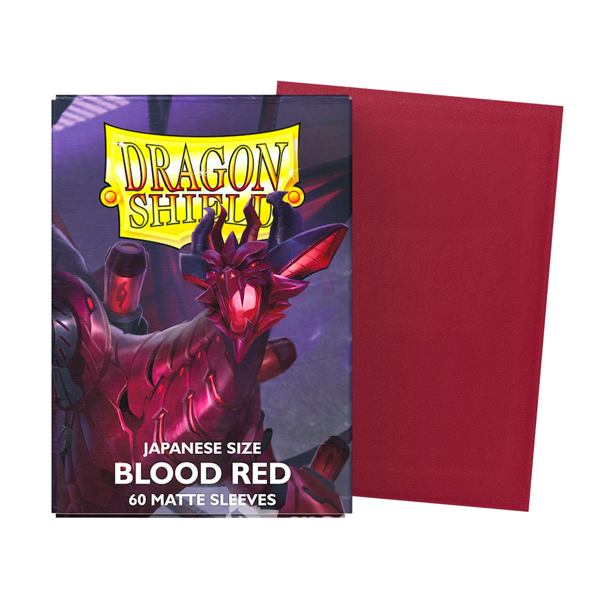 Sleeves | Dragon Shield | Japanese Size Standard Sleeves | Blood Red Matte | 60 Pièces 🎴