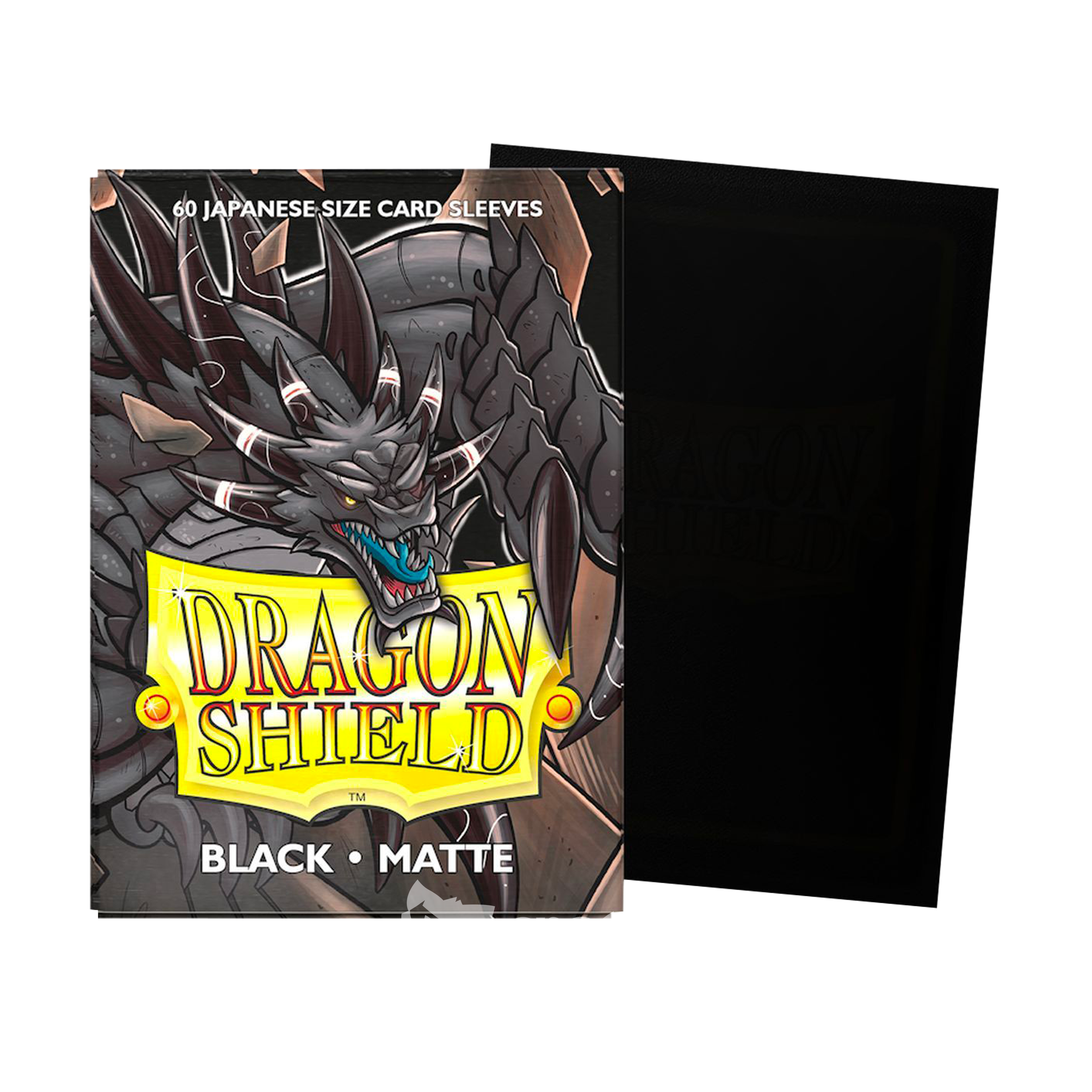 Sleeves | Dragon Shield | Japanese Size Standard Sleeves | Noir Matte | 60 Pièces 🎴