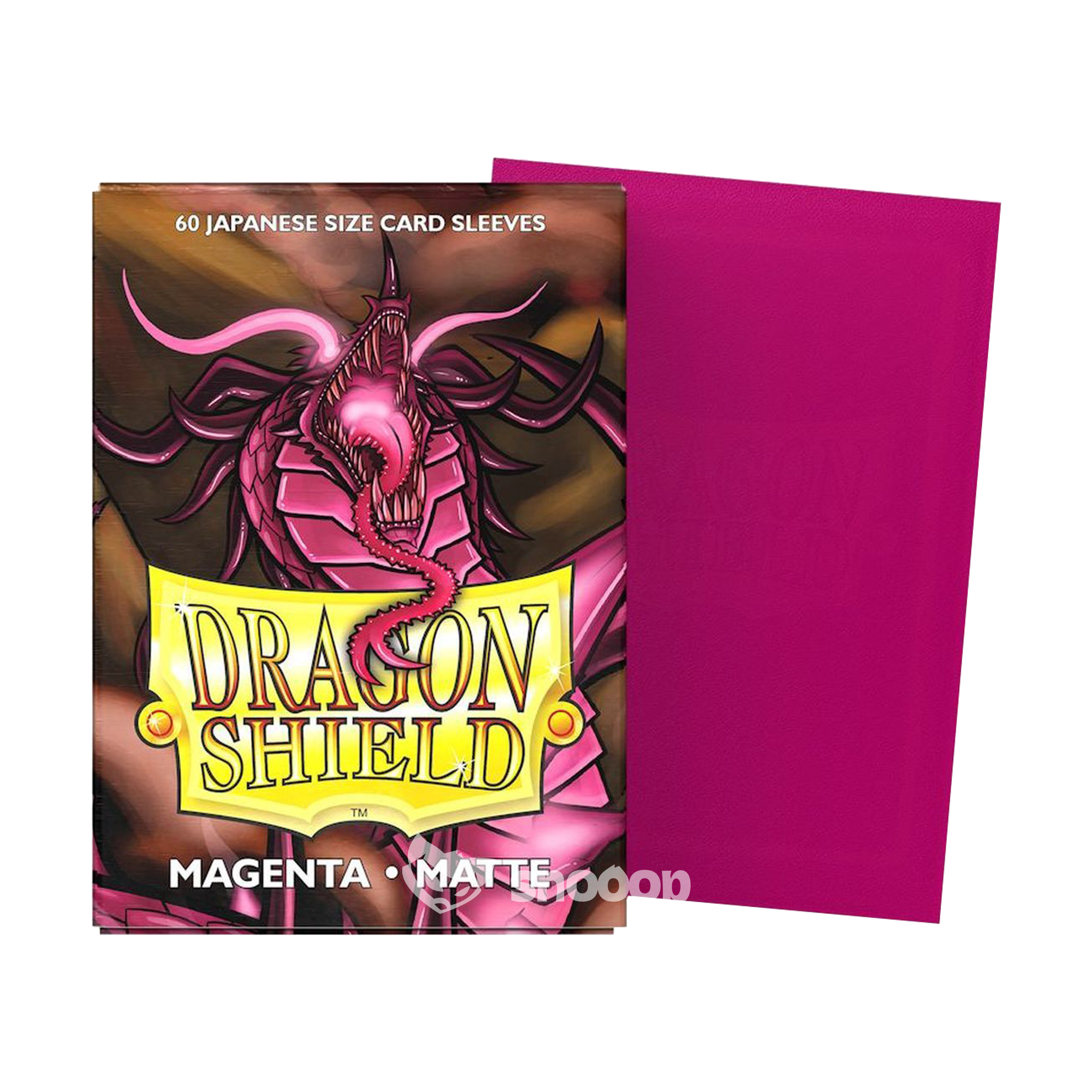 Sleeves | Dragon Shield | Japanese Size Standard Sleeves | Magenta Matte | 60 Pièces 🎴