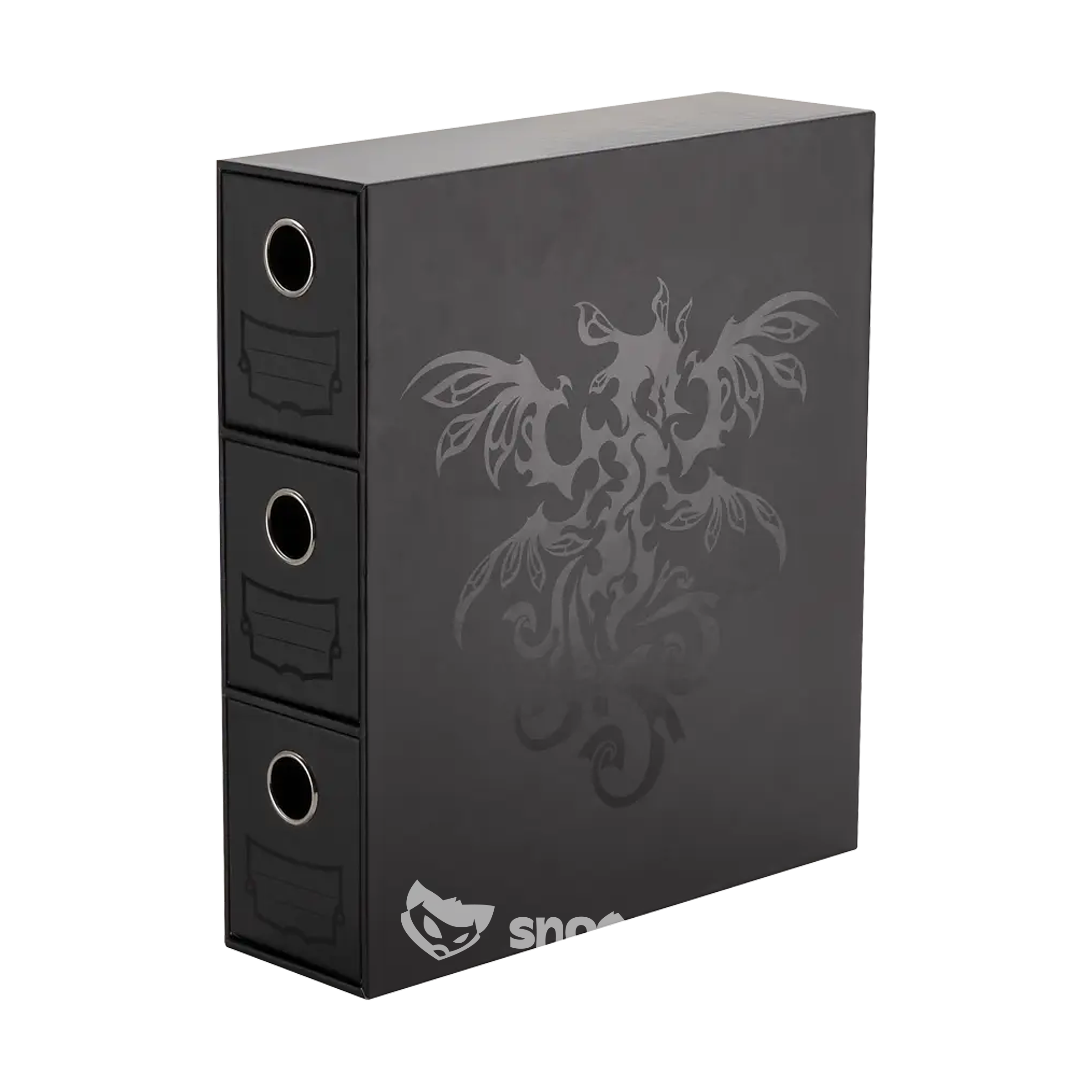 Boîte de rangement | Dragon Shield | 3 Tiroirs pour cartes Fortress | Noir