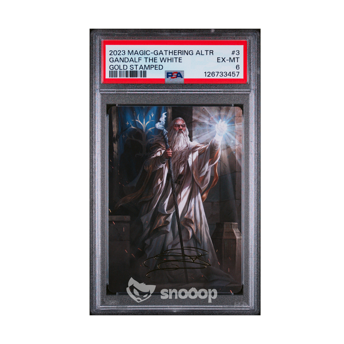 Carte Gradée | Magic the Gathering | PSA | Gandalf the White Gold Stamped | PSA 6 | 🇬🇧