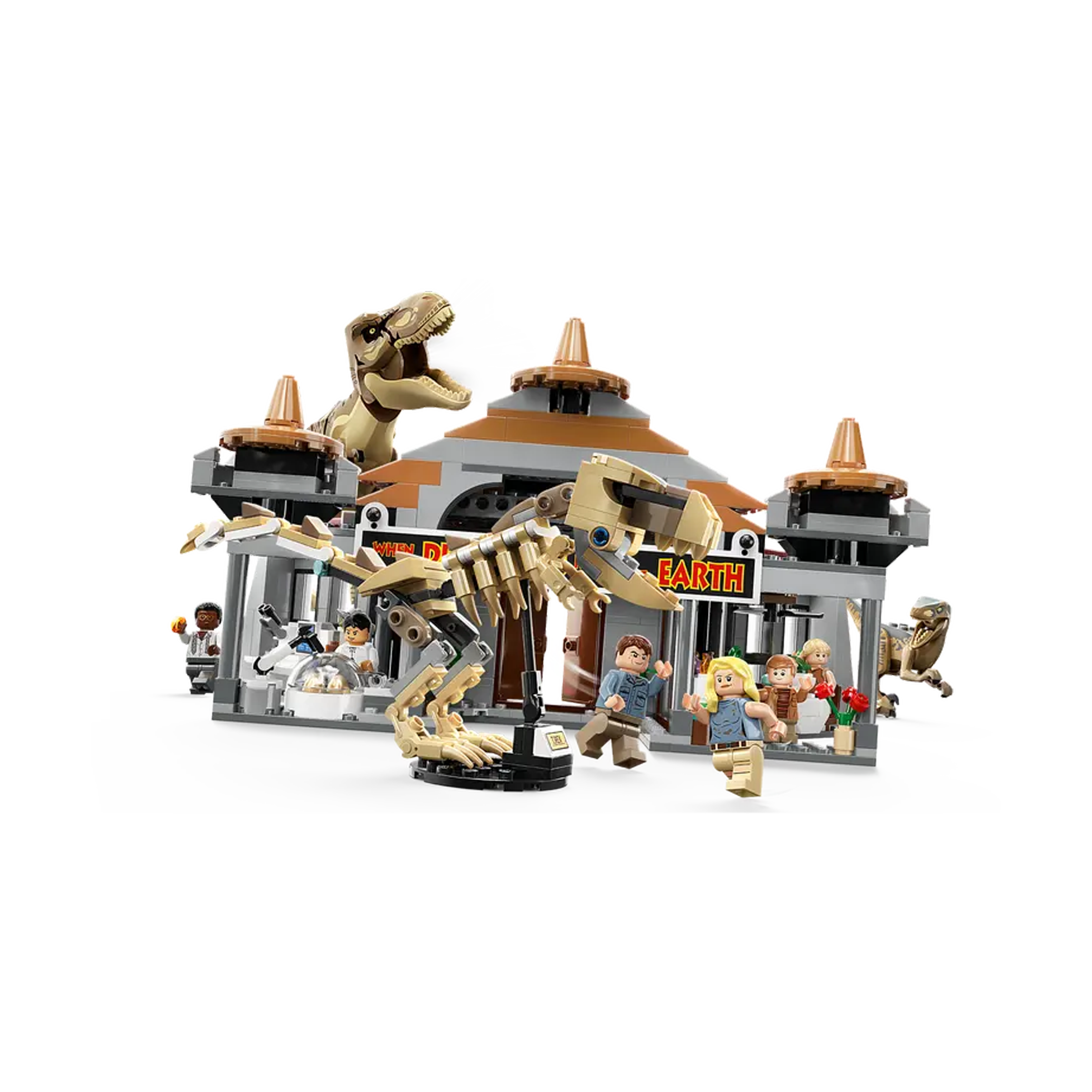 LEGO | 76961 | Jurassic World™ | Le centre des visiteurs : l’attaque du T. rex et du vélociraptor