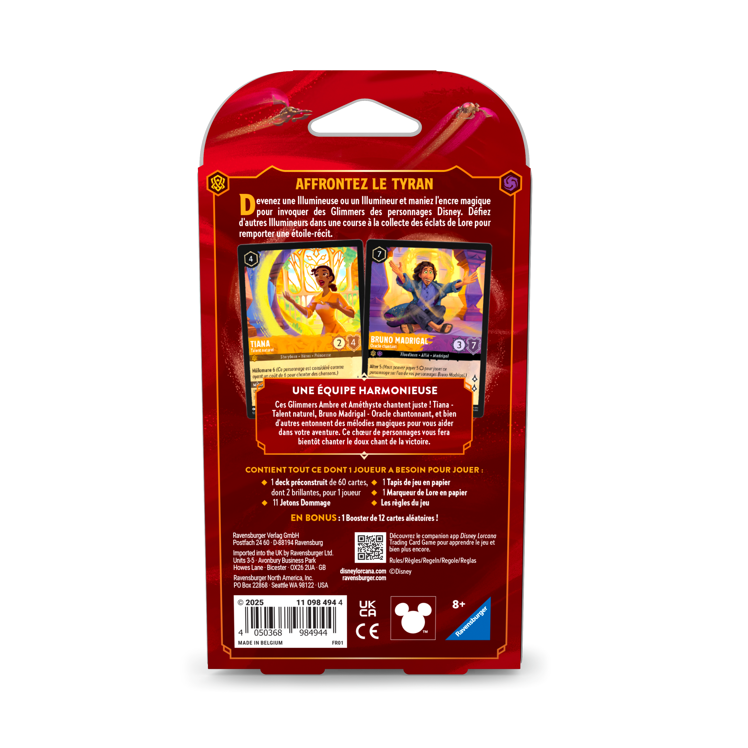 Deck démarrage | Lorcana S8 | Le Règne de Jafar | Tiana & Bruno | 🇫🇷