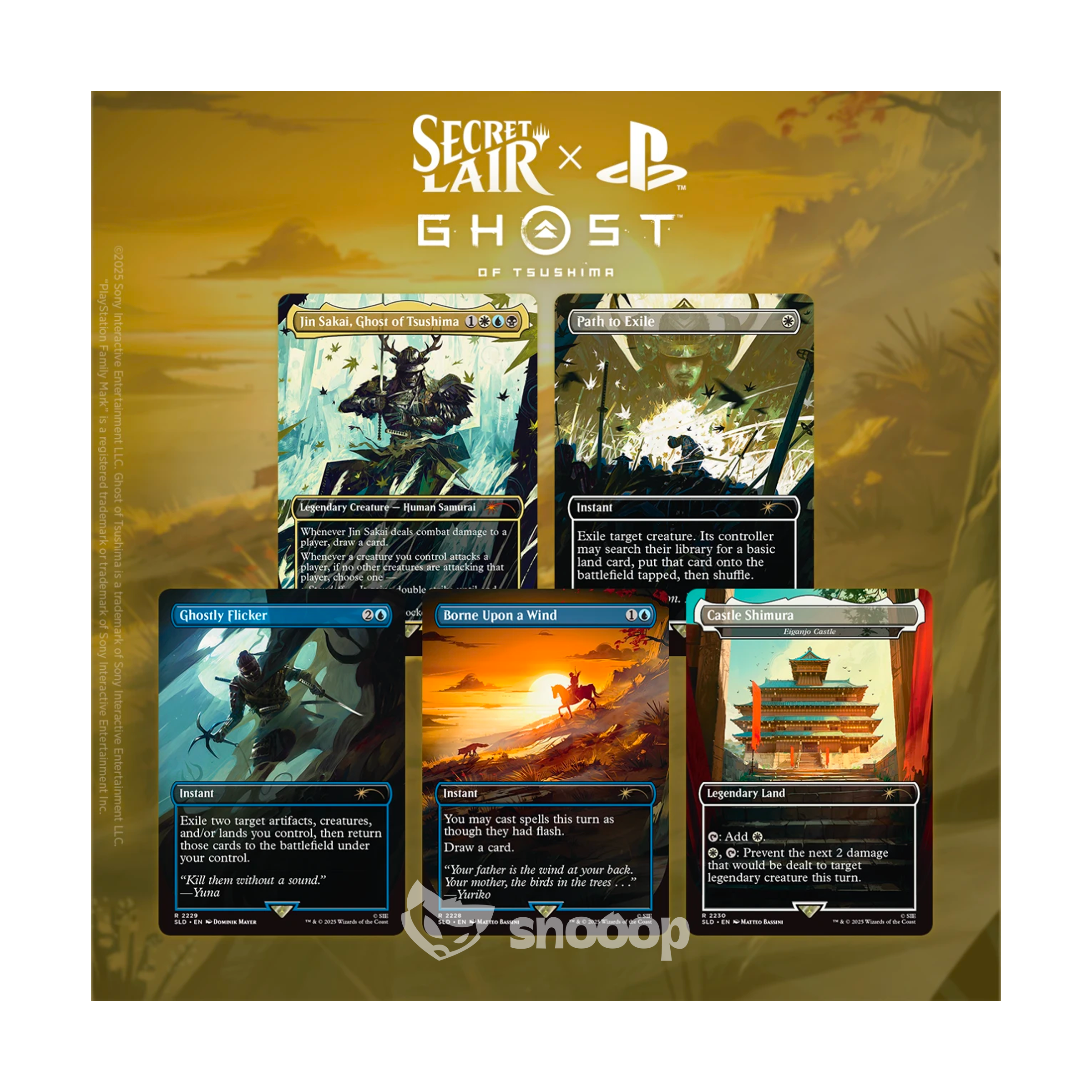 A Paraitre | Secret Lair | Magic The Gathering | Playstation : Ghost of Tsushima | đŹđ§