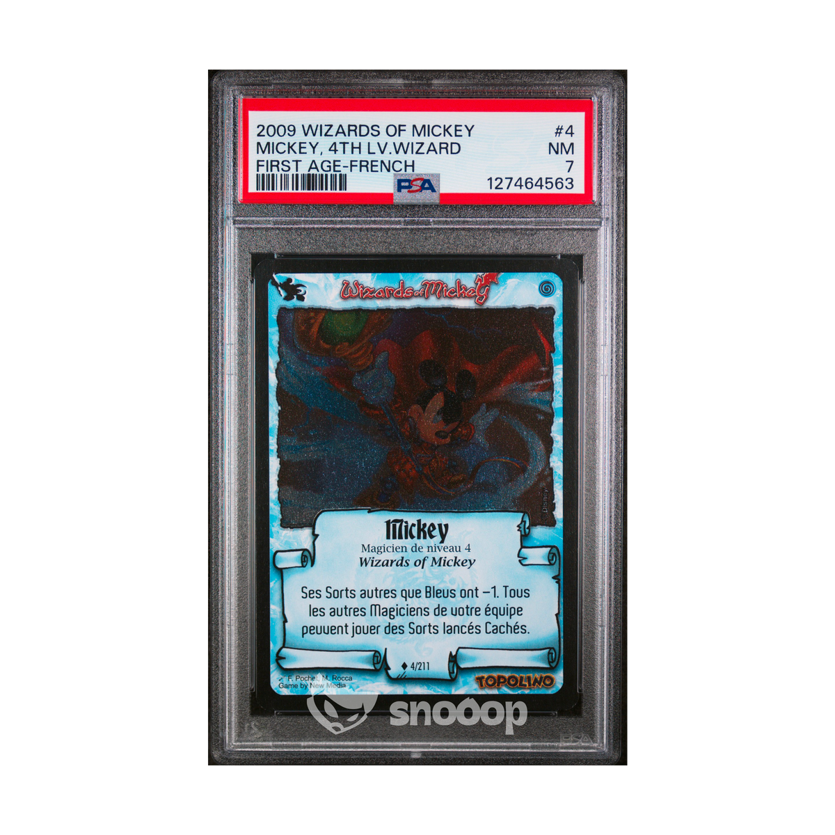 Carte Gradée | Wizards of Mickey | PSA | Mickey 4th Lv.Wizard | PSA 7 | 🇫🇷
