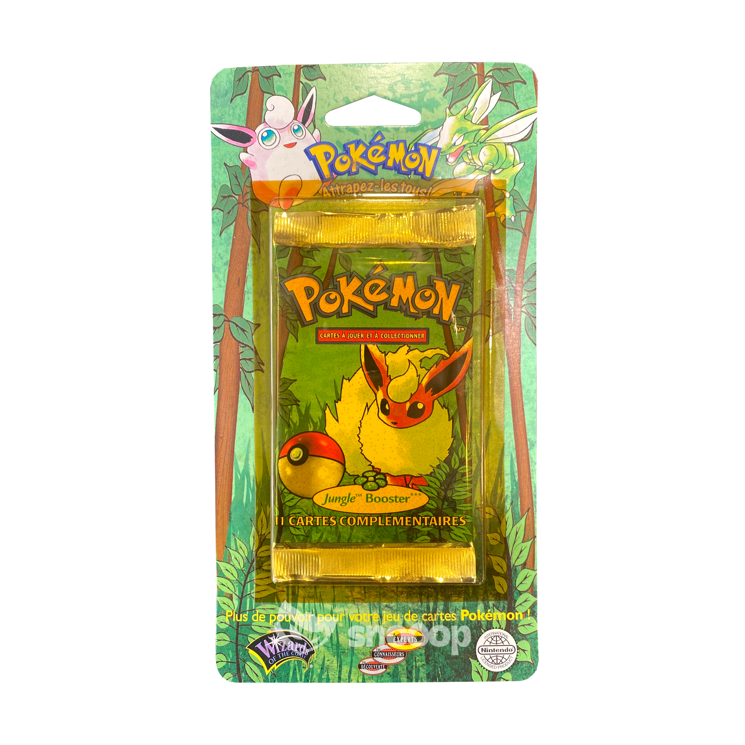 Booster sous Blister | Pokémon | 2ème Édition | Jungle | Pyroli | 🇫🇷