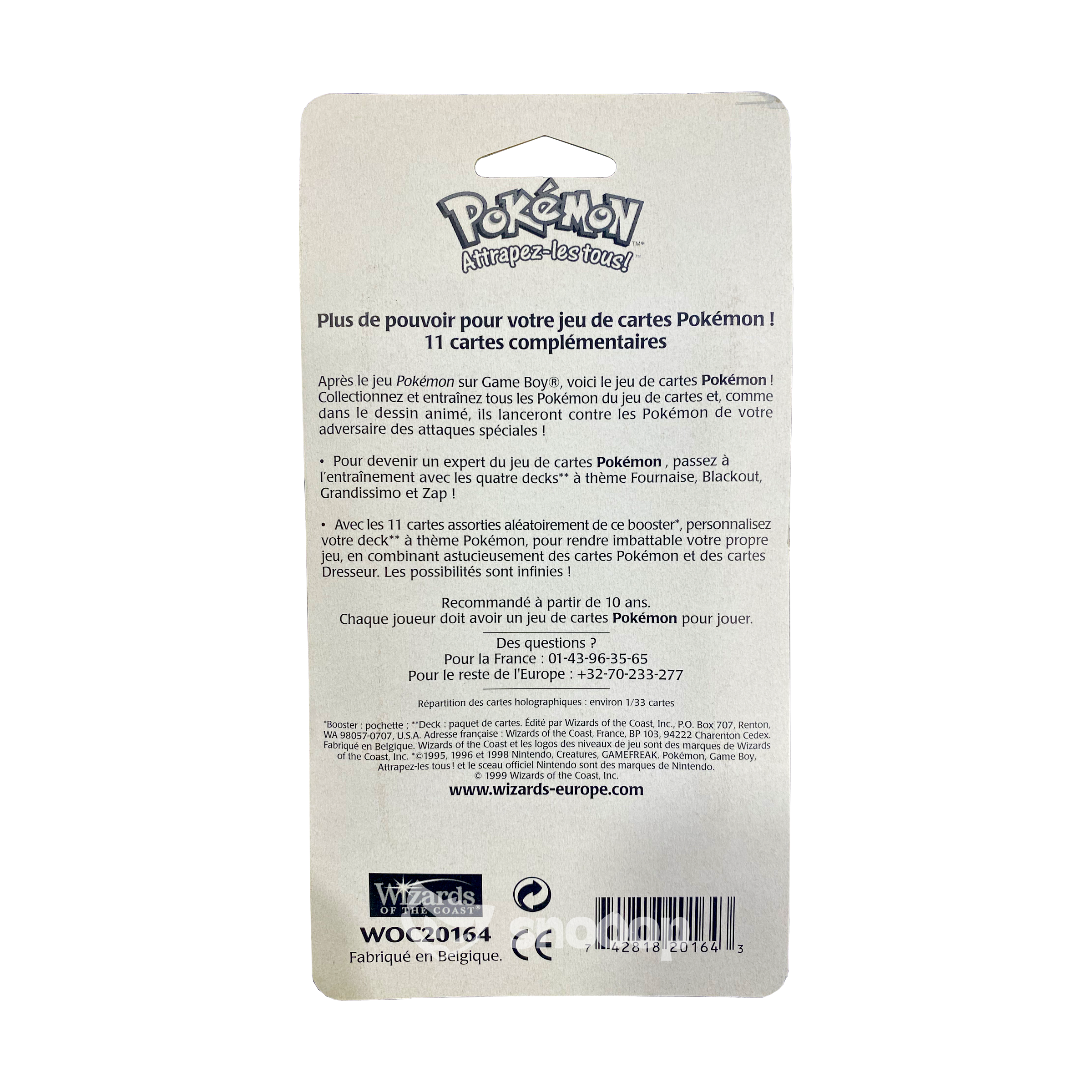 Booster sous Blister | PokĂ©mon | 2Ăšme Ădition | Set de Base | Tortank | đ«đ·