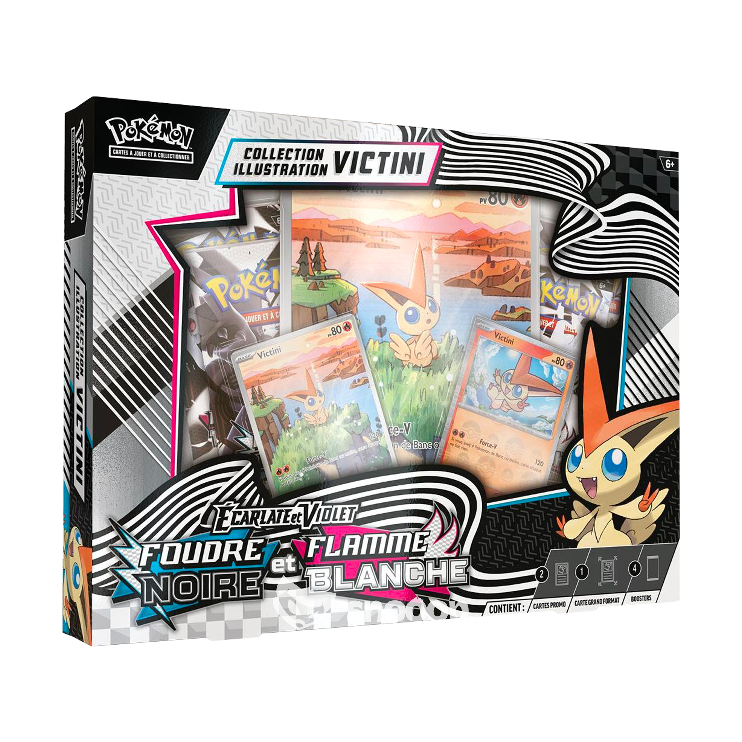 Coffret | Pokémon | Ecarlate et Violet | Foudre Noire et Flamme Blanche (EV10.5) | Victini | 🇫🇷