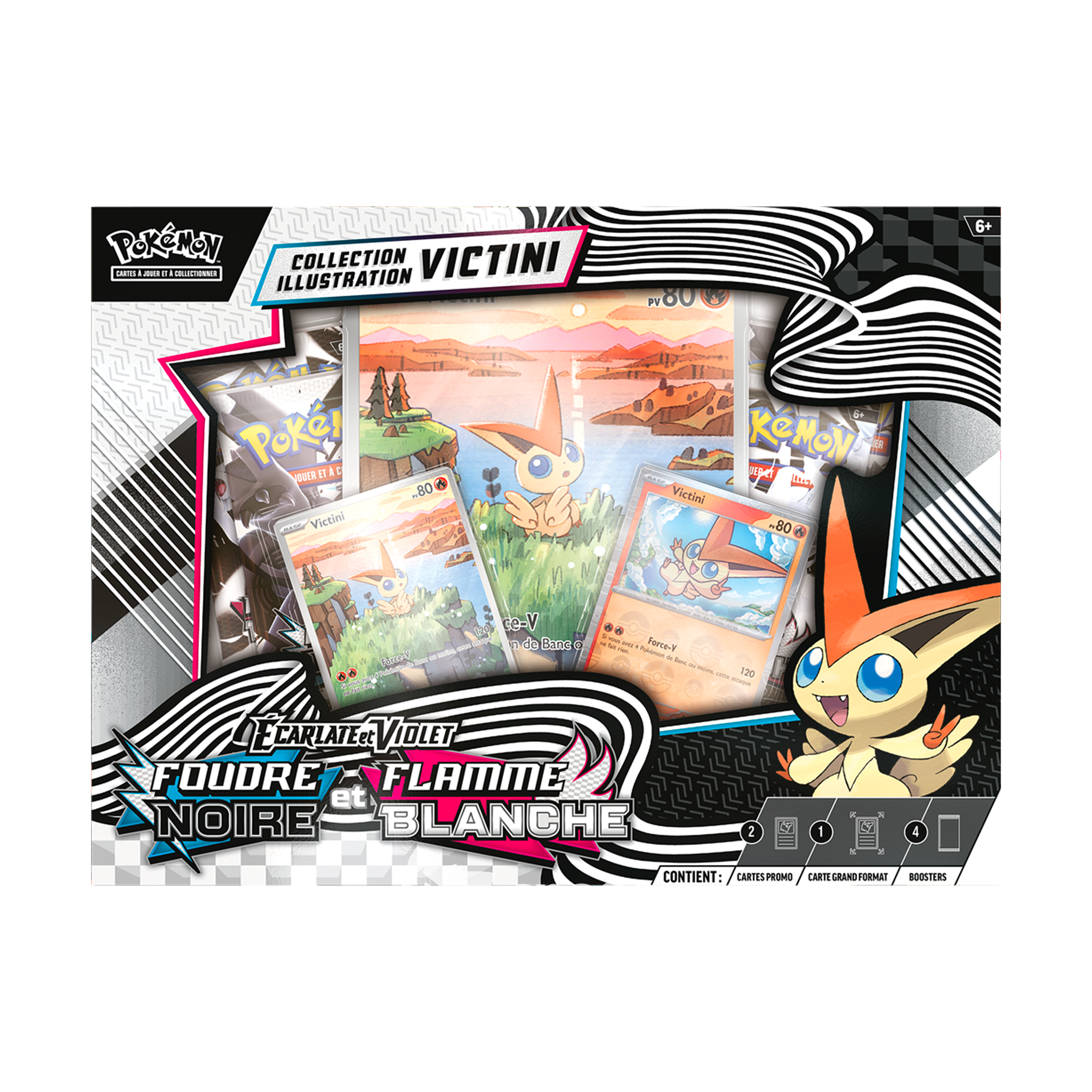 Coffret | Pokémon | Ecarlate et Violet | Foudre Noire et Flamme Blanche (EV10.5) | Victini | 🇫🇷