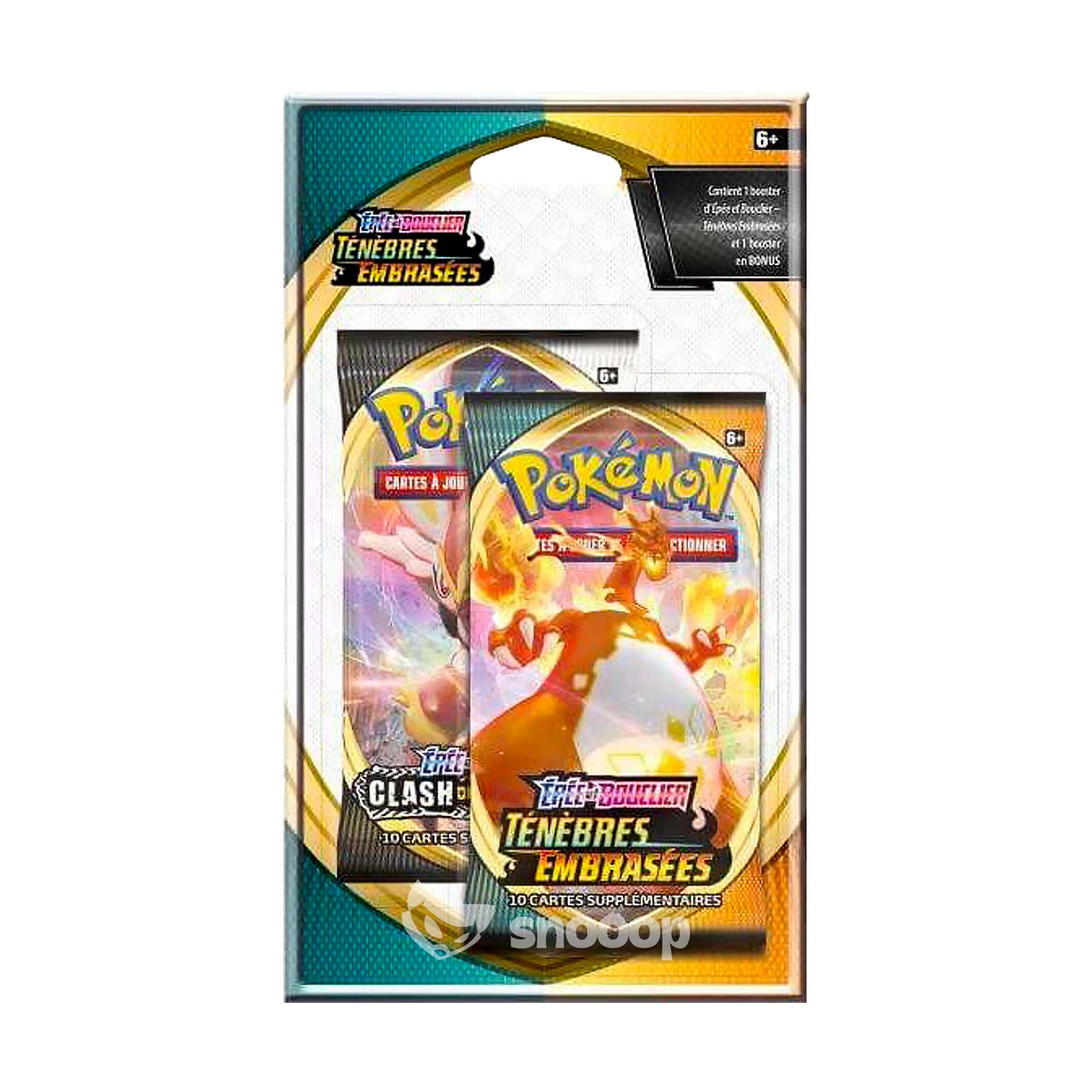 Booster sous Blister | Pokémon | Épée et Bouclier | Ténèbres Embrasées (EB03) | 🇫🇷