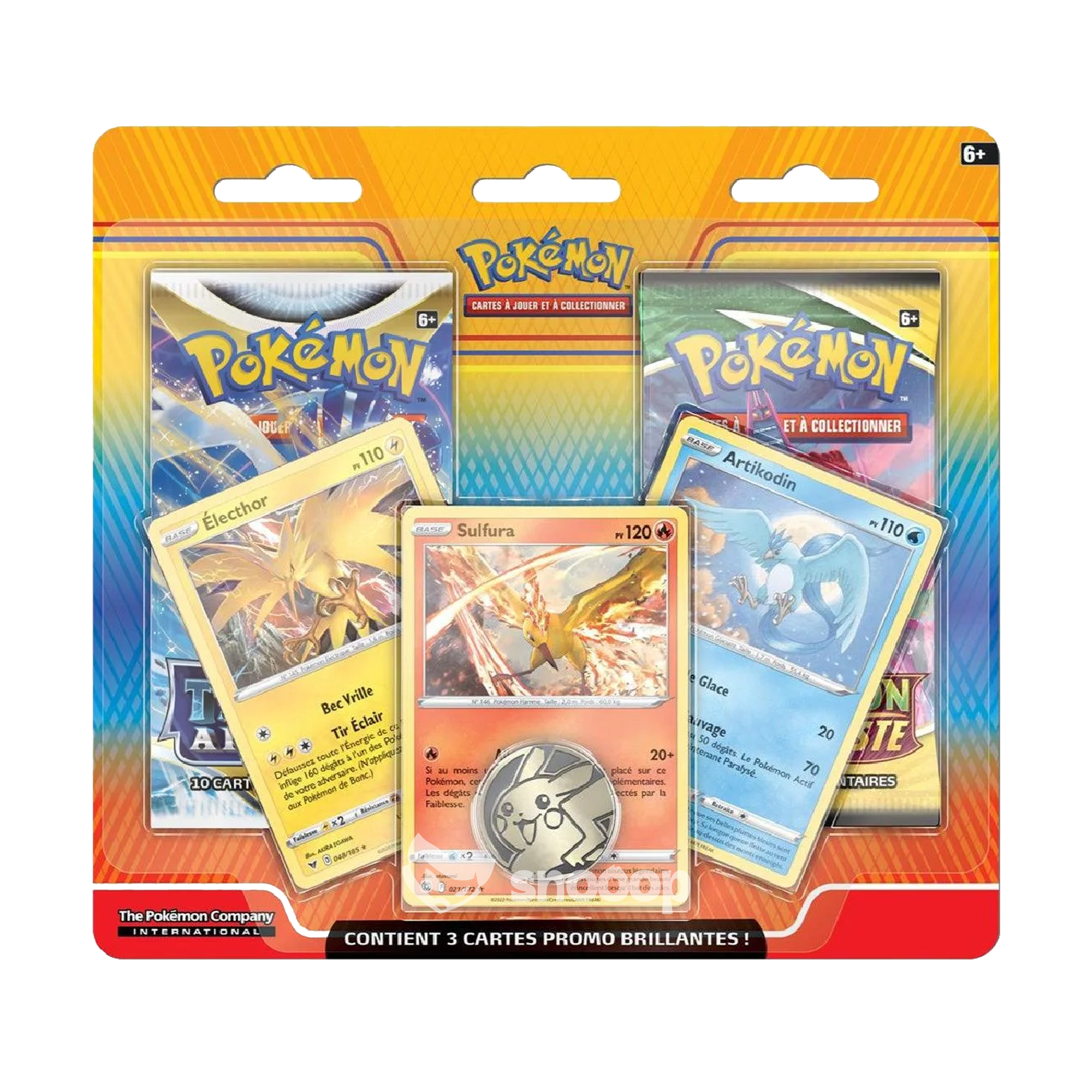 Pack de 2 boosters | Pokémon | Duo Pack Artikodin, Électhor & Sulfura | EB07 / EB12 | 🇫🇷